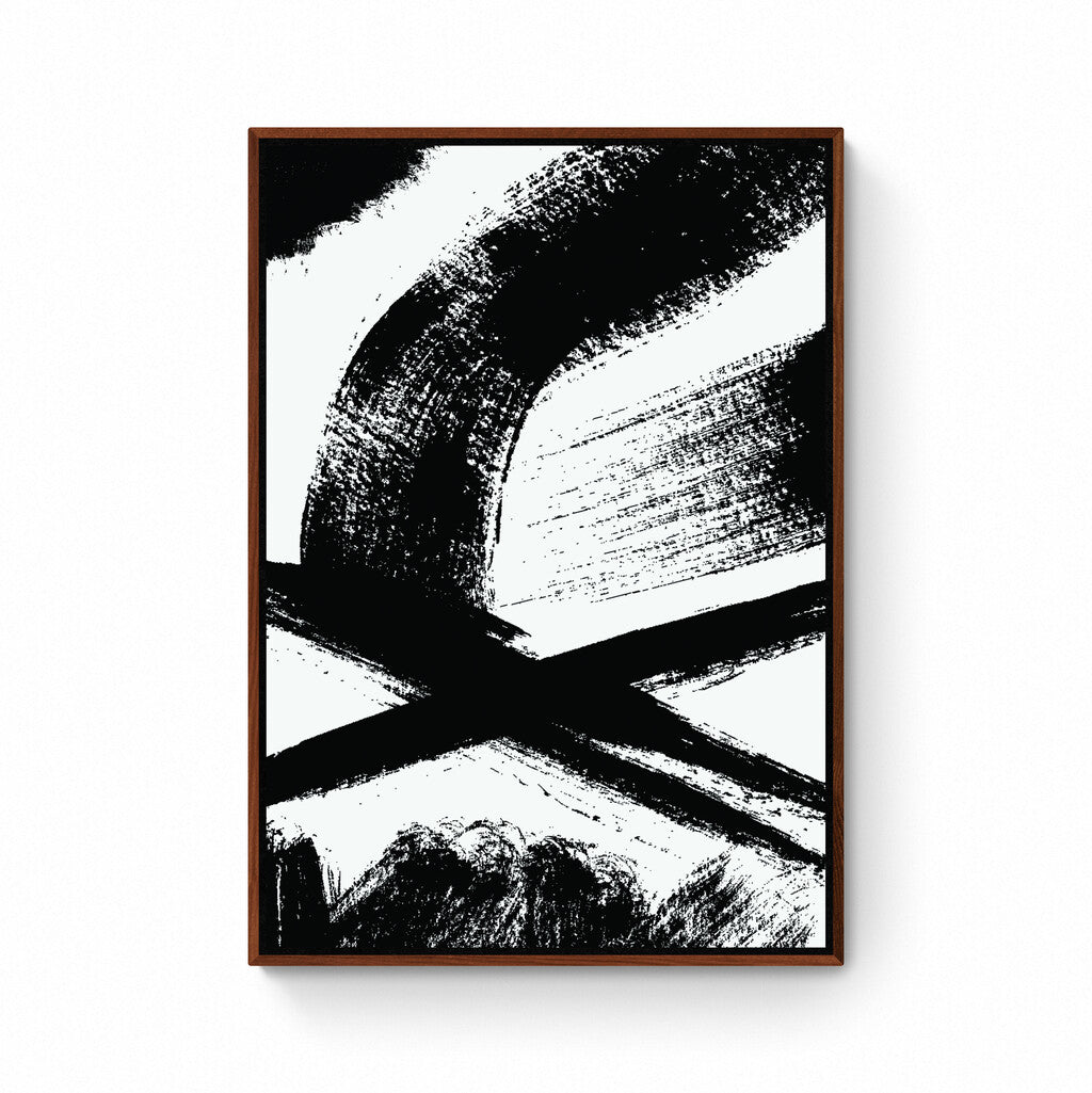 Minimalist Black and White Abstract 1